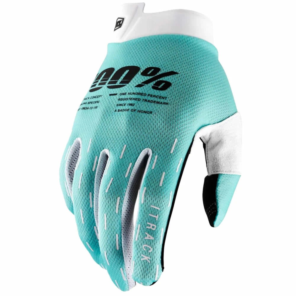 100% Cross Glove Ridefit - Aqua 1 100% Cross Glove Ridefit - Aqua