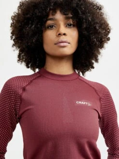 Craft ADV Warm Fuseknit Intensity LS Vrouwen - Rood 7 Craft ADV Warm Fuseknit Intensity LS Vrouwen - Rood -IXS Winkel 1909735 488718 ADV Warm Fuseknit Intensity LS W Closeup3