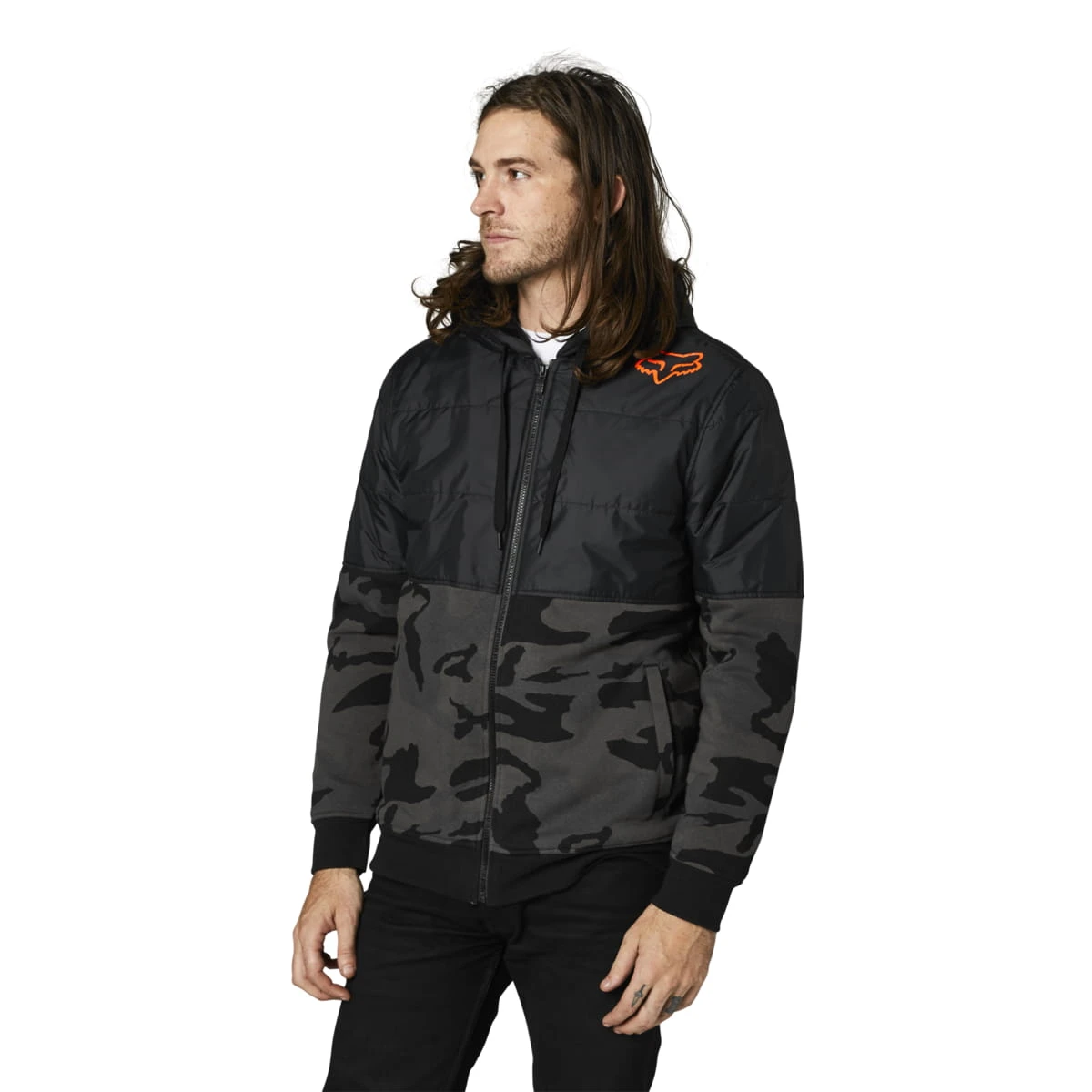 Fox Racing LINDON SASQUATCH FLEECE - Zwart Camo 3 Fox Racing LINDON SASQUATCH FLEECE - Zwart Camo - Afbeelding 3
