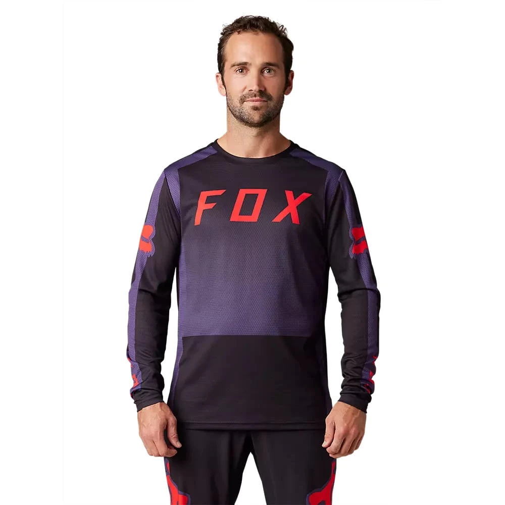 Fox Racing Defend Long Sleeve Jersey - Sangria 2 Fox Racing Defend Long Sleeve Jersey - Sangria - Afbeelding 2