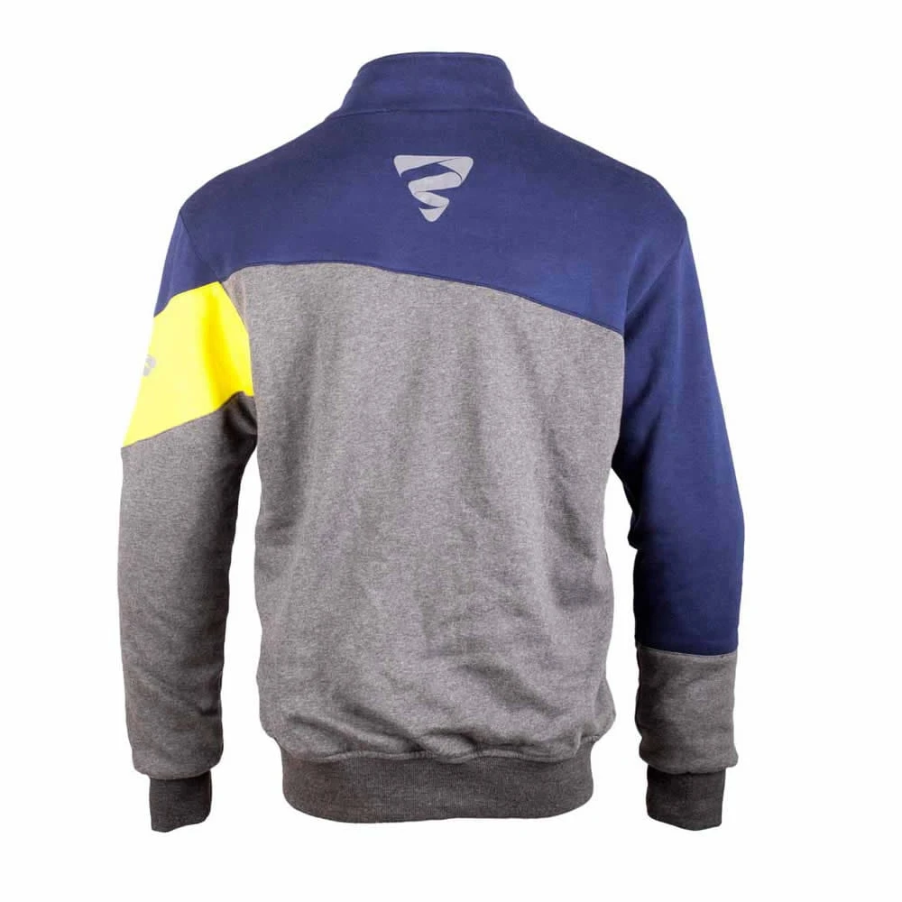 Zweetjas LEO - Donkerblauw-fluogeel-grijs 2 Zweetjas LEO - Donkerblauw-fluogeel-grijs - Afbeelding 2