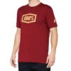 100% Essential - T-shirt - Baksteen - Rood/Oranje