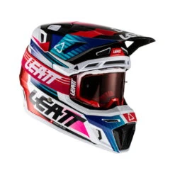 LEATT Helm Incl. Bril 8,5 V22 Aqua/Royal Blue-wit-zwart