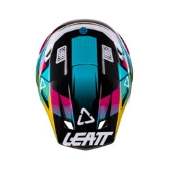 LEATT Helm Incl. Bril 8,5 V22 Aqua/Royal Turquoise-wit-geel -IXS Winkel LEATTHelminkl Brille8 5V22AquaRoyalt rkis weiss gelb 3