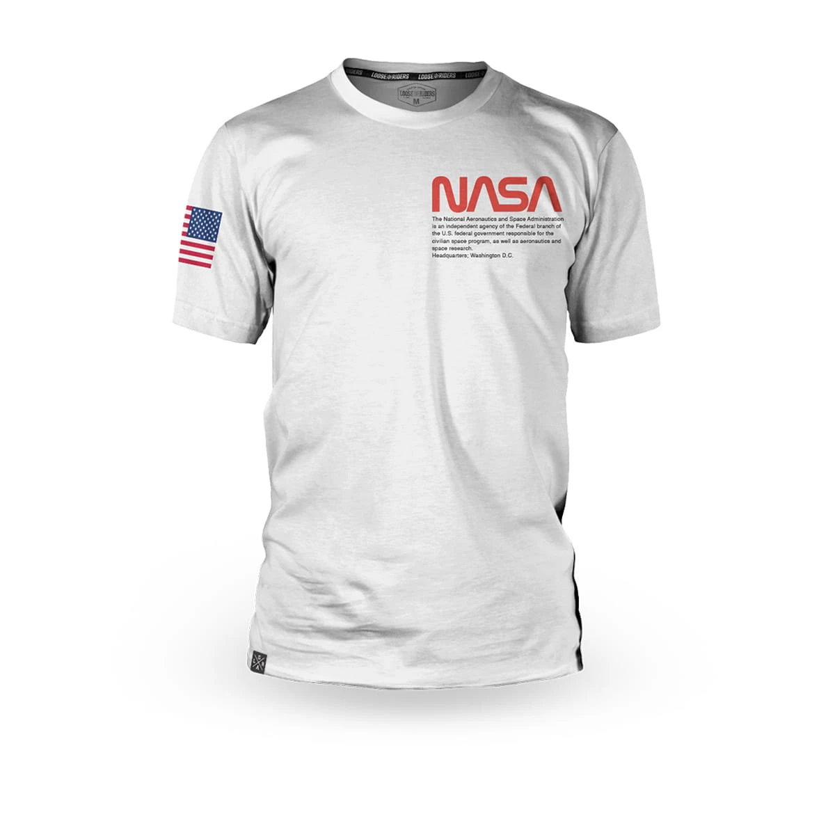 LOOSE RIDERS Flight Crew Jersey Korte Mouw - Wit 1 LOOSE RIDERS Flight Crew Jersey Korte Mouw - Wit