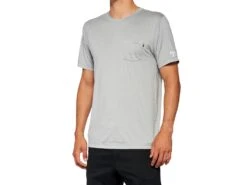 100% Mission Athletic T-Shirt - Heather Grey
