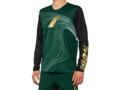 100% R-Core X LE Long Sleeve Jersey - Bosgroen