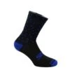 SIXS Sokken Kort MERINOS SOCKS Zwart-blauw