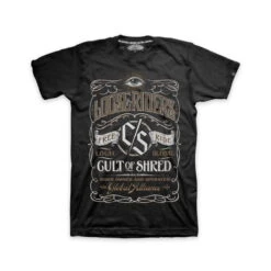 LOOSE RIDERS T-shirt ''Whiskey'' - Zwart