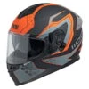 IXS 1100 2.2 Motorfietshelm - Zwart Mat Oranje