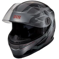 IXS 135 KID 2.0 Helm - Grijs-zwart-rood -IXS Winkel iXS135KID2 0Helm grau schwarz rot 3