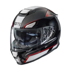IXS 315 2.1 Motorhelm Zwart Wit Rood