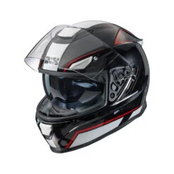 IXS 315 2.1 Motorhelm Zwart Wit Rood -IXS Winkel iXS3152 1Motorradhelmblackwhitered 5