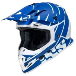IXS 361 2.2 Motorhelm - Mat Blauw-wit