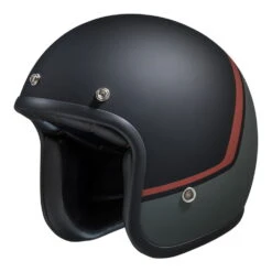 IXS 77 2.2 Jet Helm Mat Zwart Grijs Rood