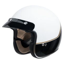 IXS 77 2.2 Jet Helm Wit Zwart Goud