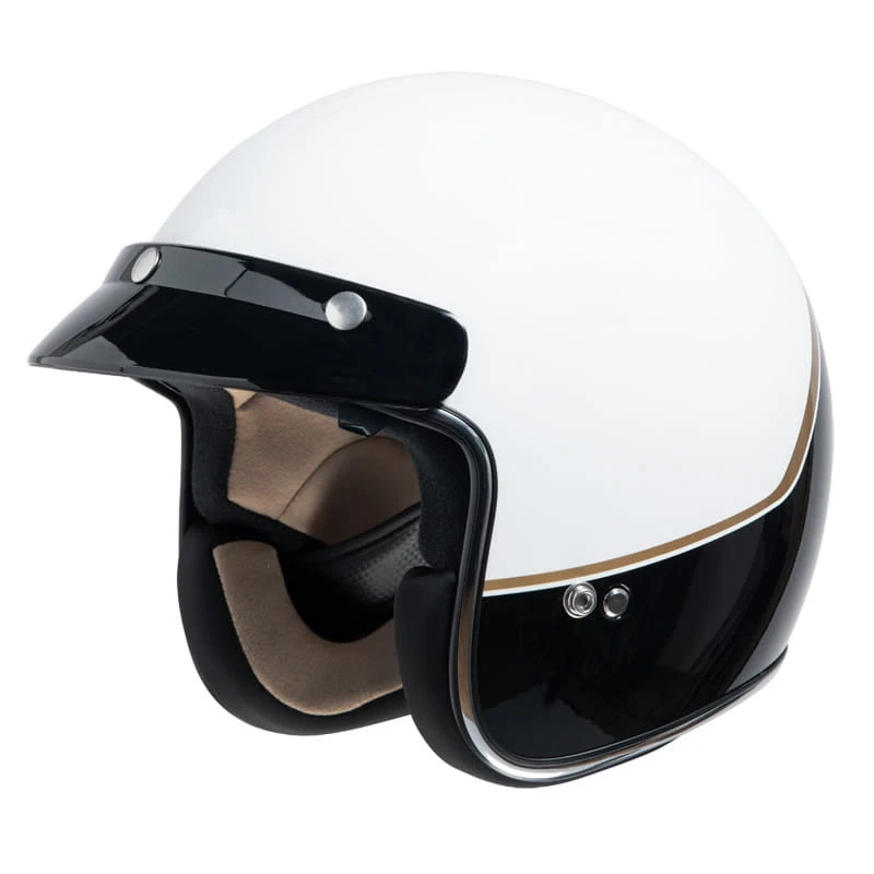 IXS 77 2.2 Jet Helm Wit Zwart Goud 1 IXS 77 2.2 Jet Helm Wit Zwart Goud