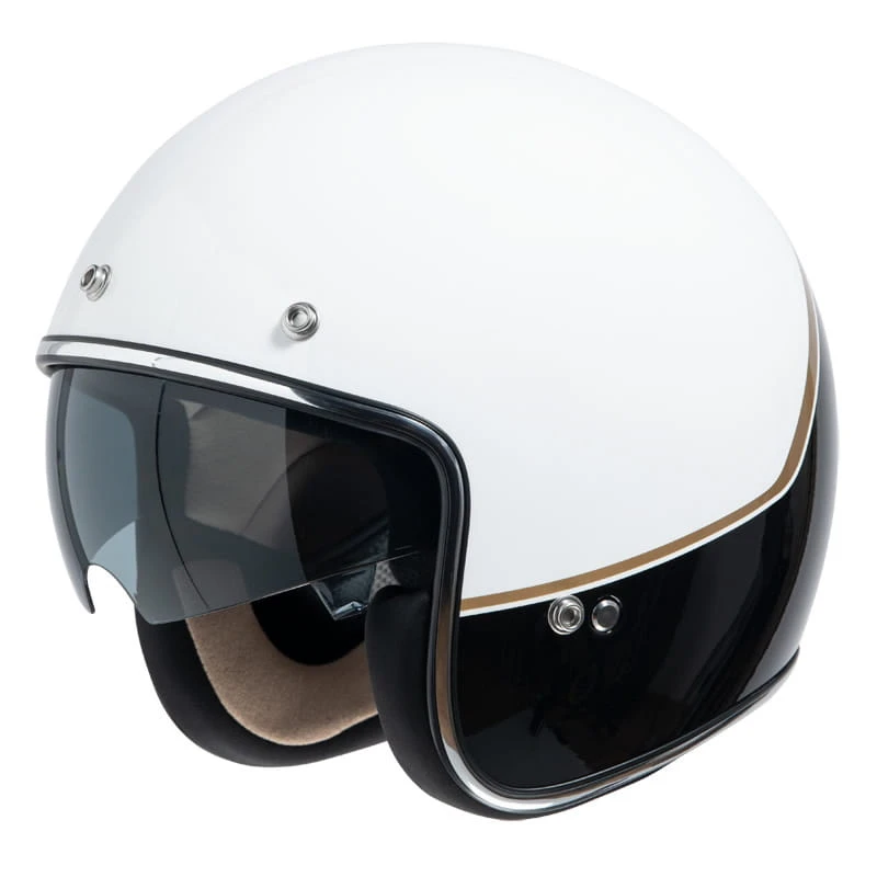 IXS 77 2.2 Jet Helm Wit Zwart Goud 2 IXS 77 2.2 Jet Helm Wit Zwart Goud - Afbeelding 2