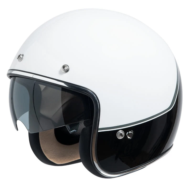 IXS 77 2.2 Jet Helm Wit Zwart Zilver 2 IXS 77 2.2 Jet Helm Wit Zwart Zilver - Afbeelding 2