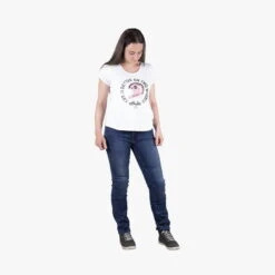 IXS Dames T-shirt Op Twee Wielen - Wit-roze -IXS Winkel iXSDamenT ShirtOnTwoWheels weiss pink 3
