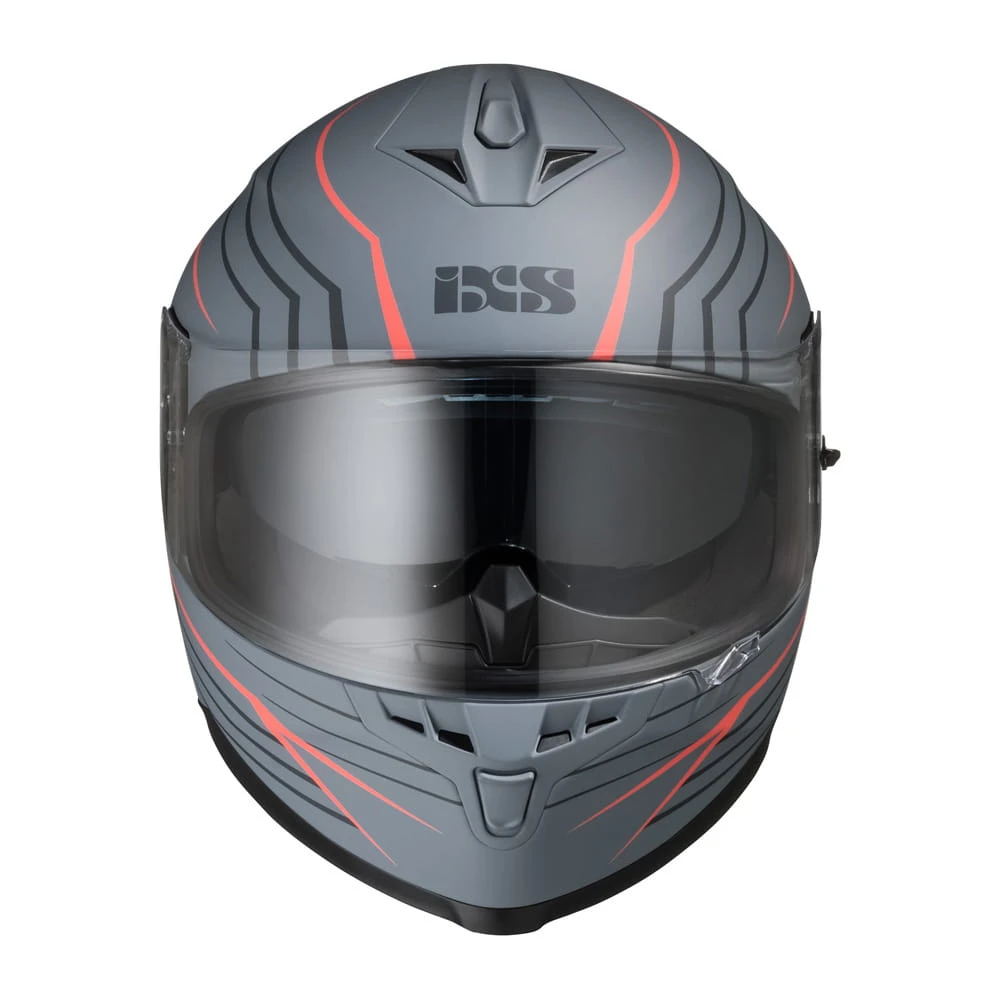 Integraalhelm IXS1100 2.1 Grijs-rood Mat 2 Integraalhelm IXS1100 2.1 Grijs-rood Mat - Afbeelding 2