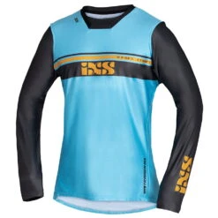 IXS MX Jersey Trigger 2.0 - Lichtblauw-antraciet-bruin