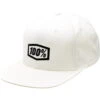 100% Icon AJ Fit Snapback Hoed - Wit